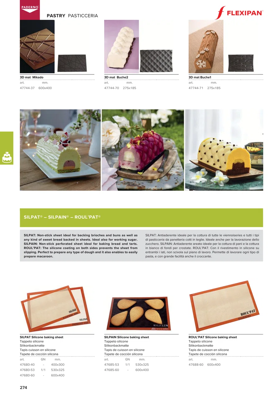 Pagina 276 del catalogo relativa a 3D mat Mikado, codice 47744-37